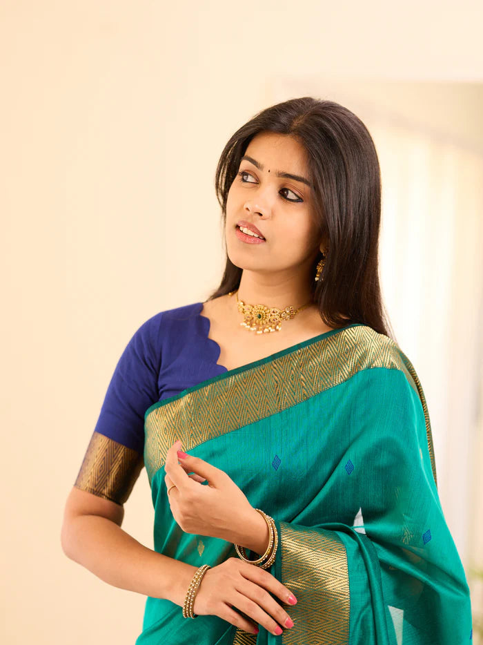 Maheshwari Silk Handloom Cotton Saree