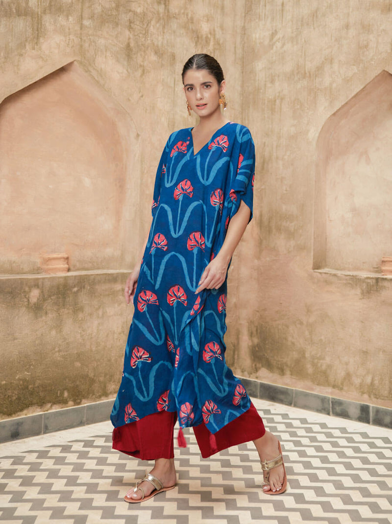 Kaftan top and palazzo pants