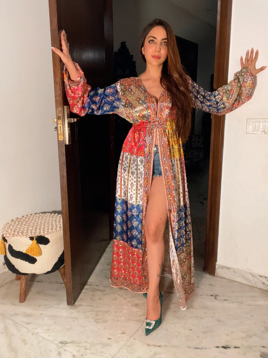 Handcrafted ethnic shrug