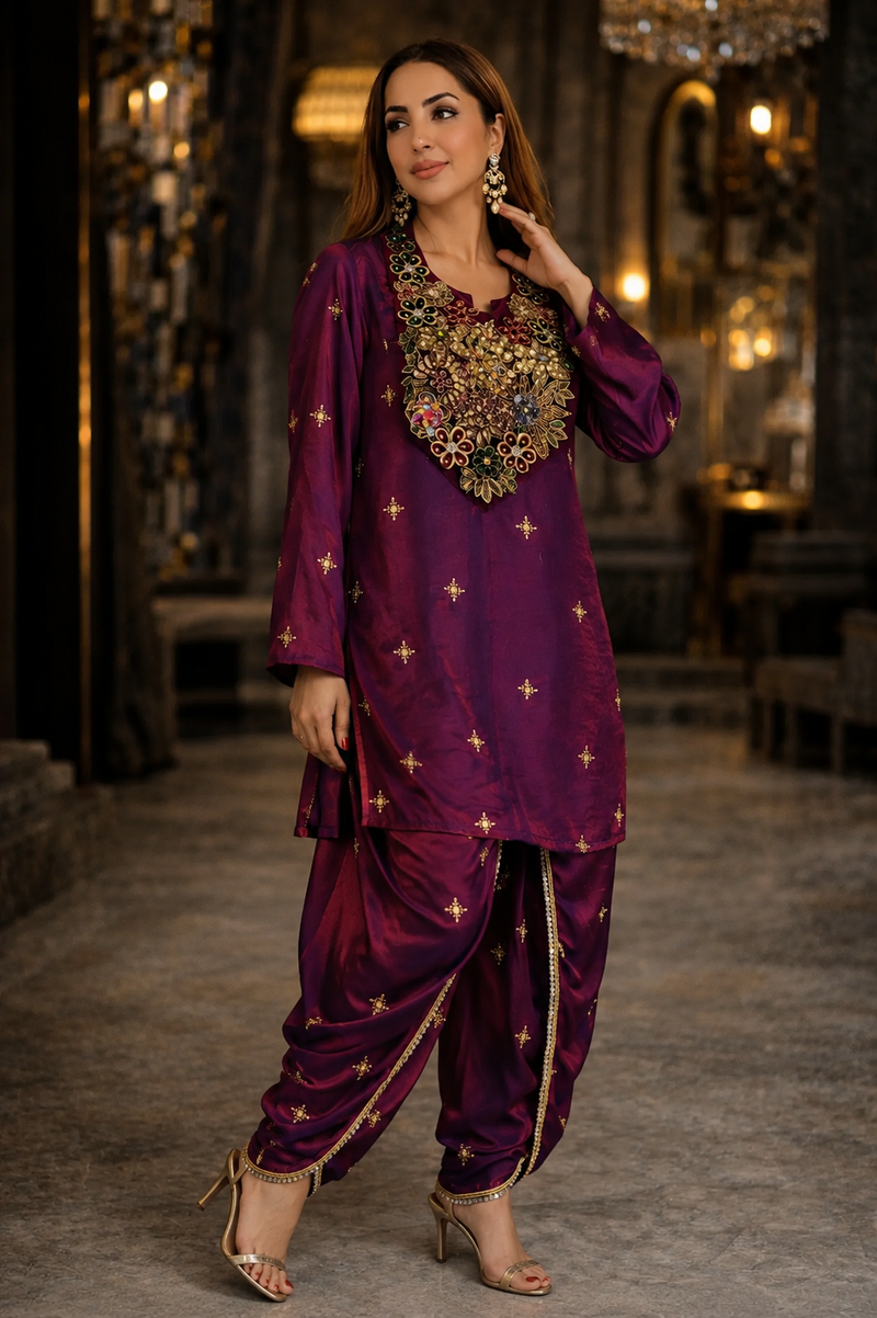 Ambar Embellished Patiala Set