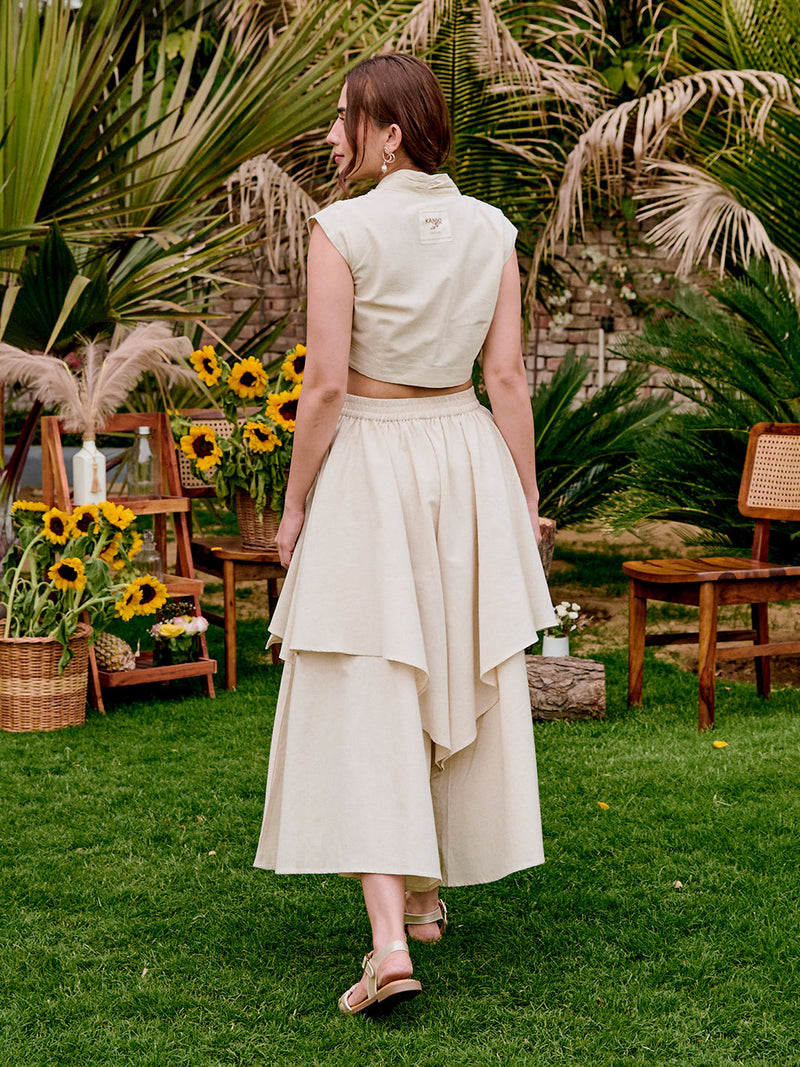 Alaya Ivory Co-ord Set for Women
