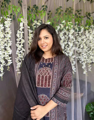 Muslin silk salwar set