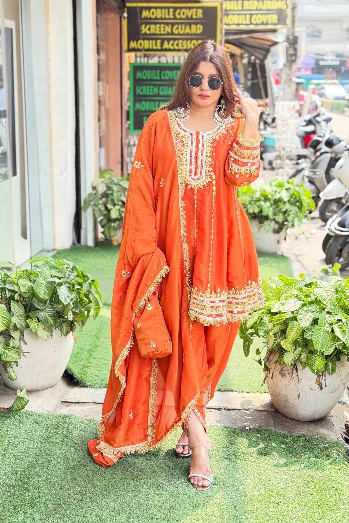 Bebo Anarkali with Gotta Work & Tulip Pants