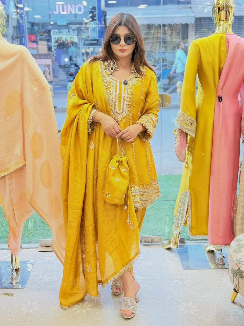Bebo Anarkali with Gotta Work & Tulip Pants