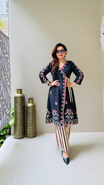 Angrakha Cotton Women's Co-ord Set