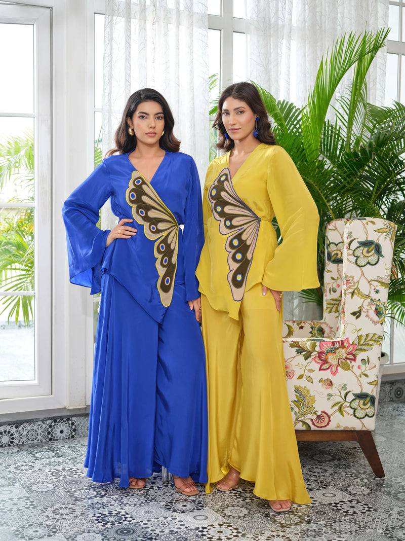 Wings of Grace Sunflower Crepe Co-Ord Set