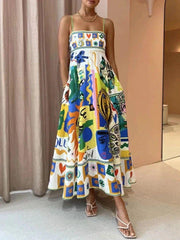 Artemis Printed Poly Blend Dress