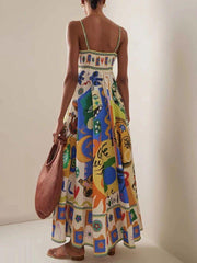 Artemis Printed Poly Blend Dress