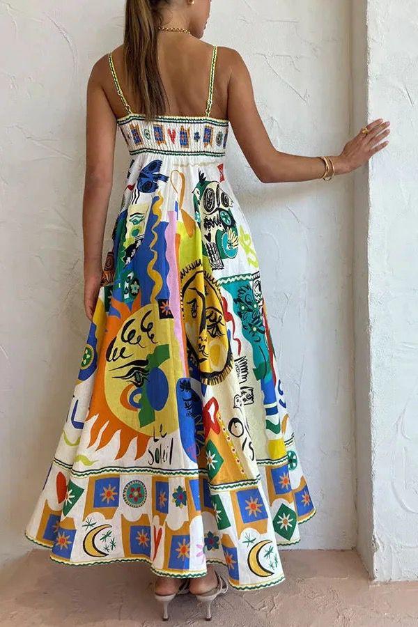 Artemis Printed Poly Blend Dress
