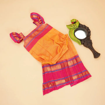 Ayla Orange & Pink Romper Set