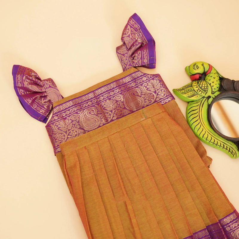 Ayla Orange & Purple Romper Set