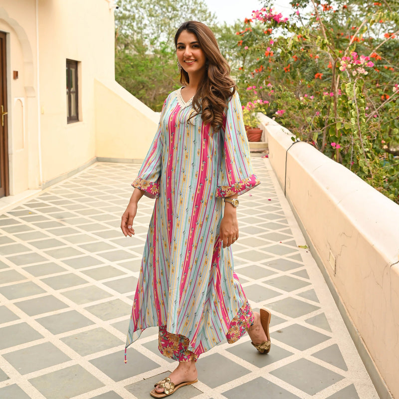 Modern Mirage Summer Kurta Pant Set