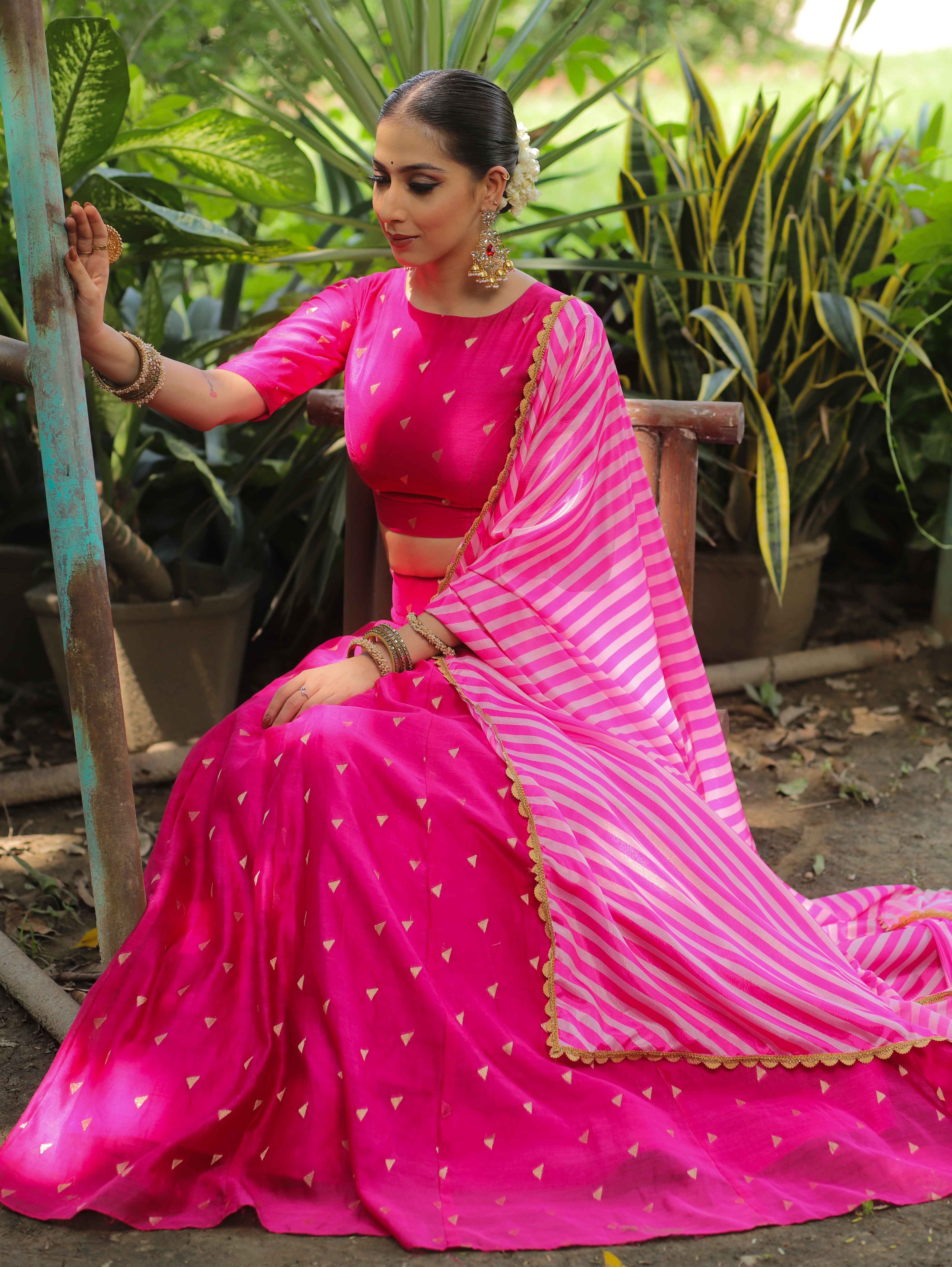 Kali pattern lehenga