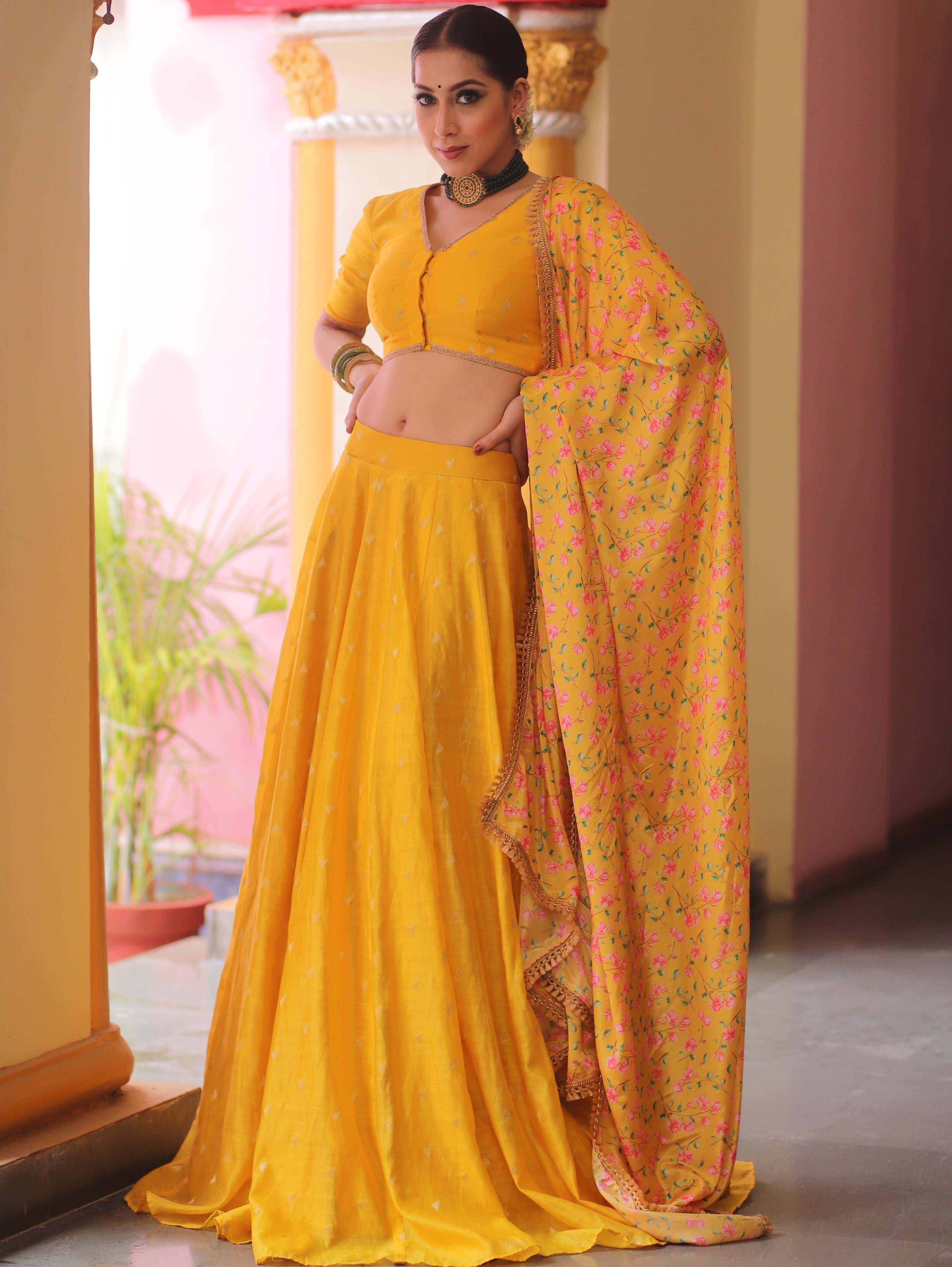 Crepe silk dupatta