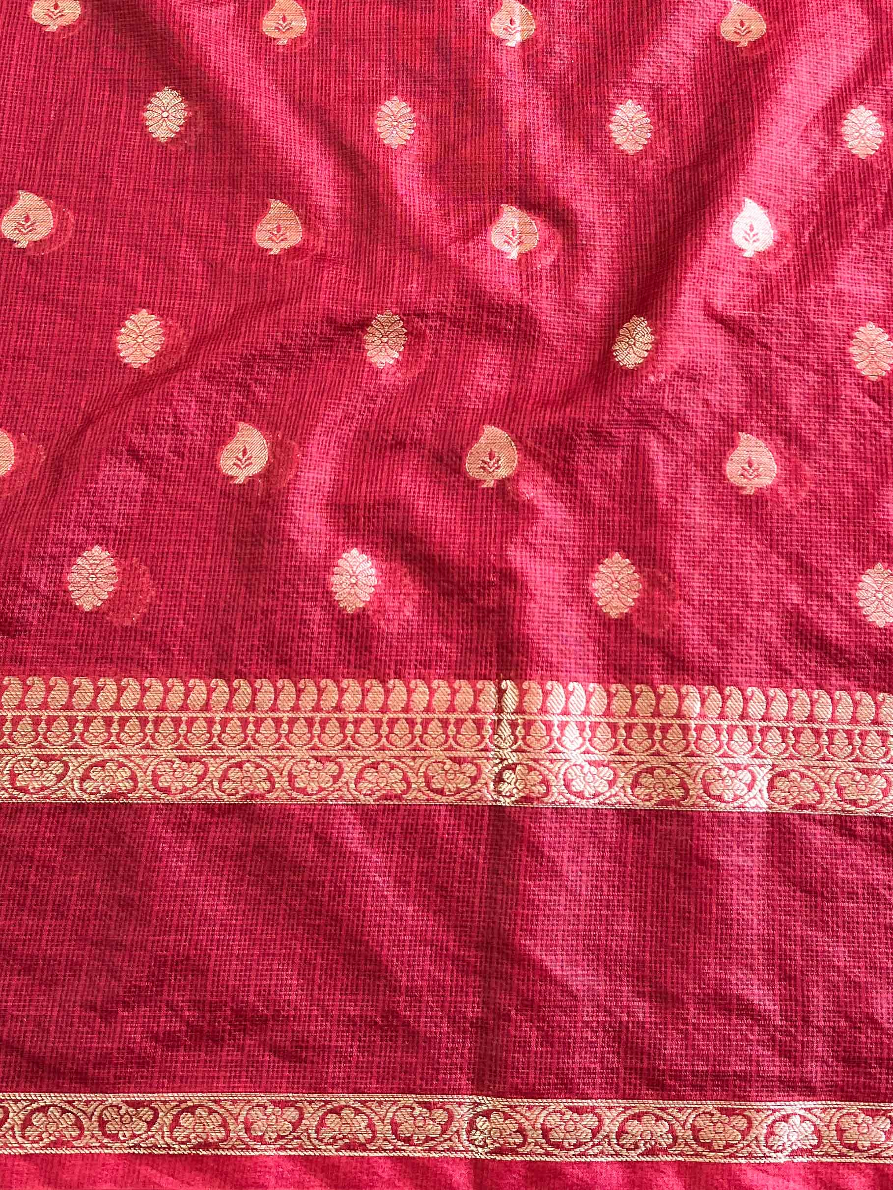 Banarasee Cotton Silk Kota Checks Saree