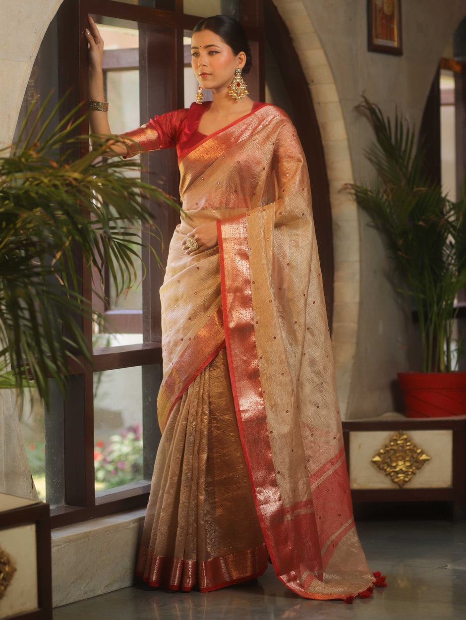 handwoven Banarasi saree