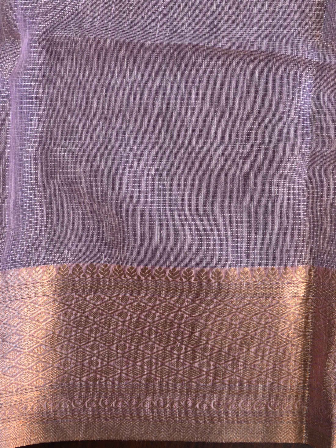 Banarasee Pink Linen Tissue Zari Saree