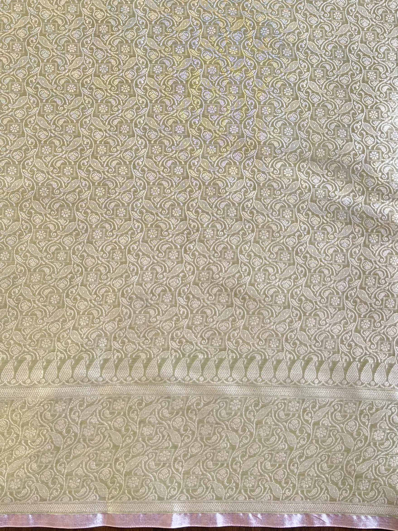 traditional organza banarasi saree