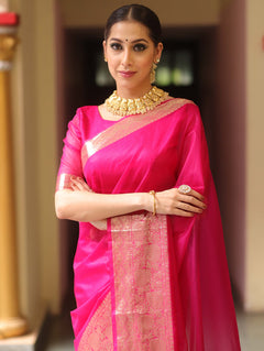 Floral border saree
