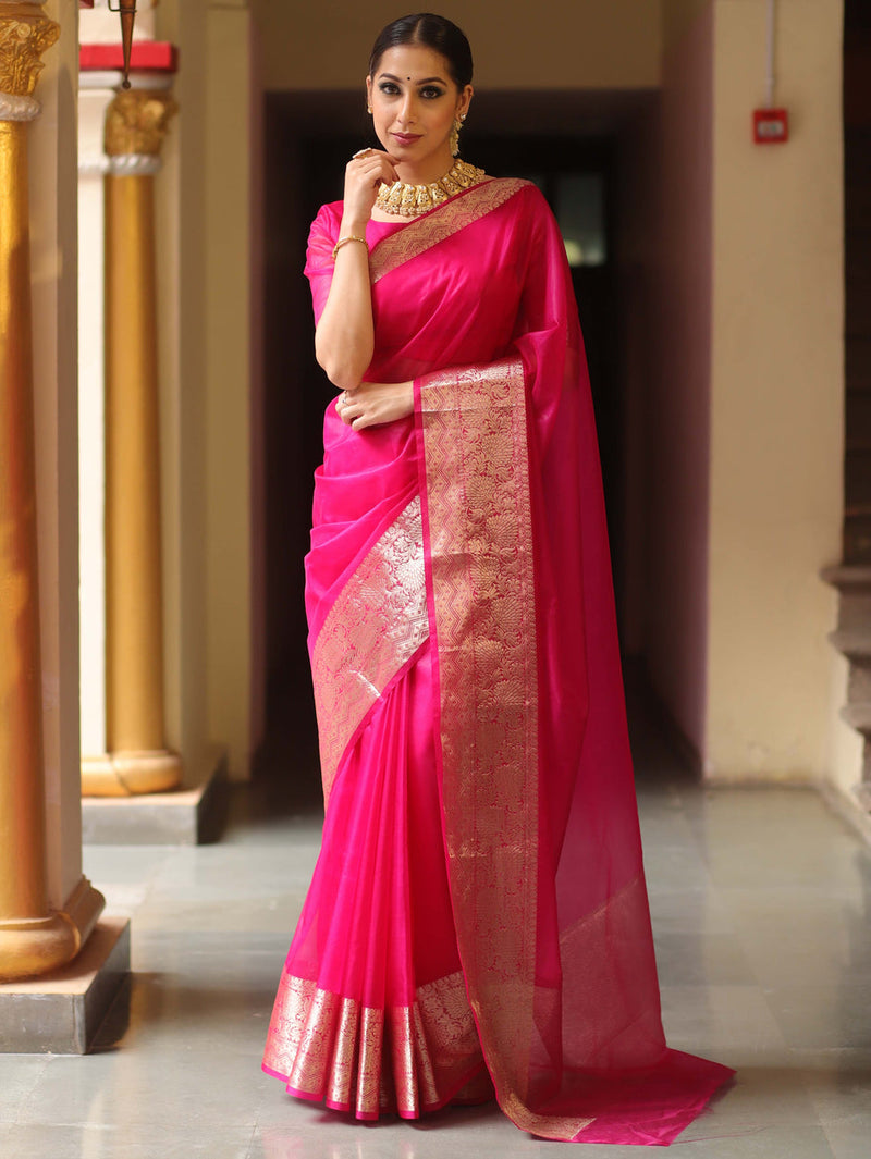 Lightweight organza saree