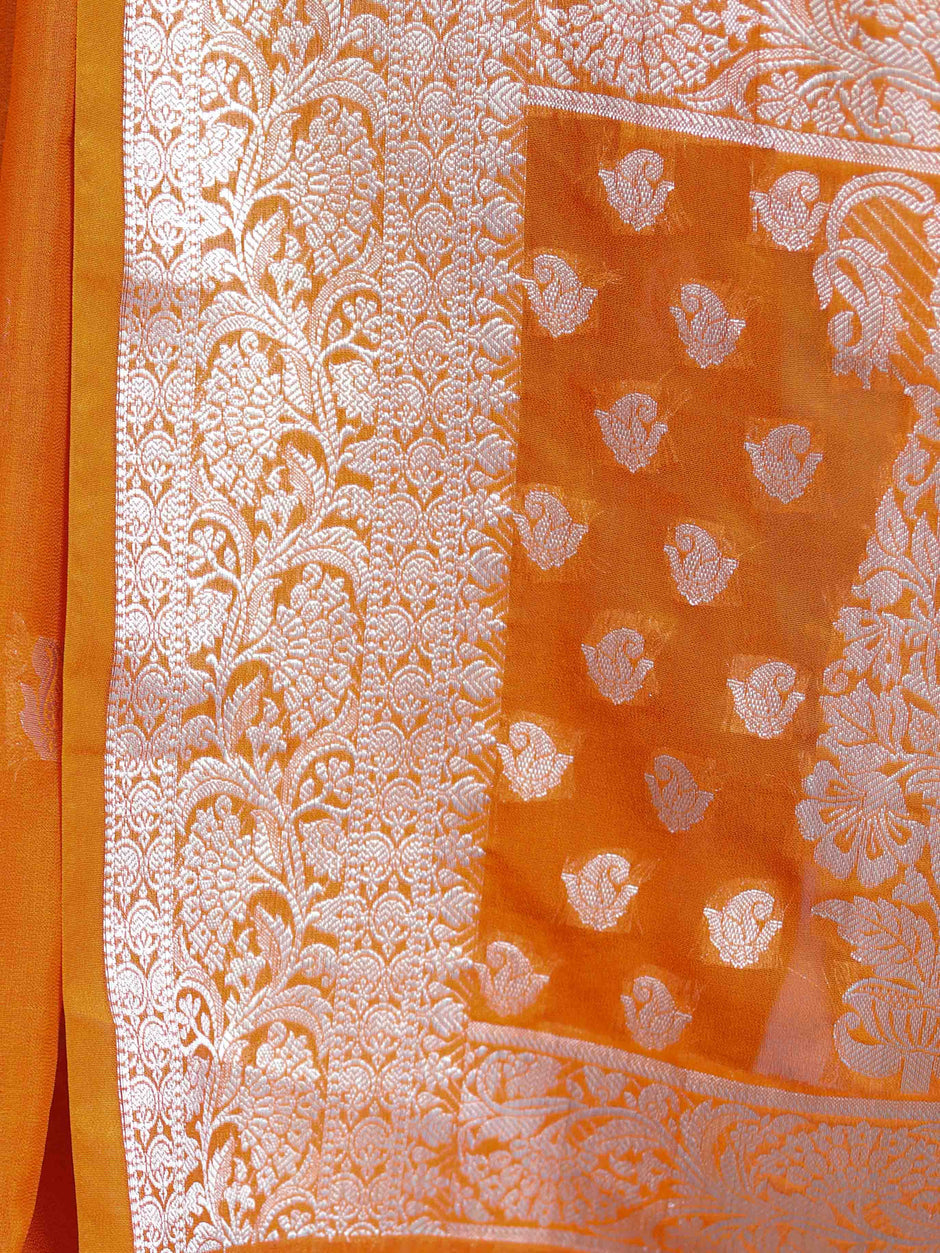 Semi-chiffon saree