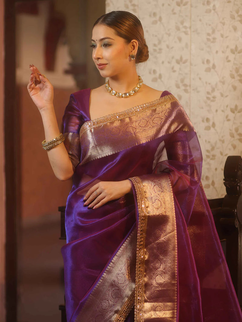 Handwoven saree
