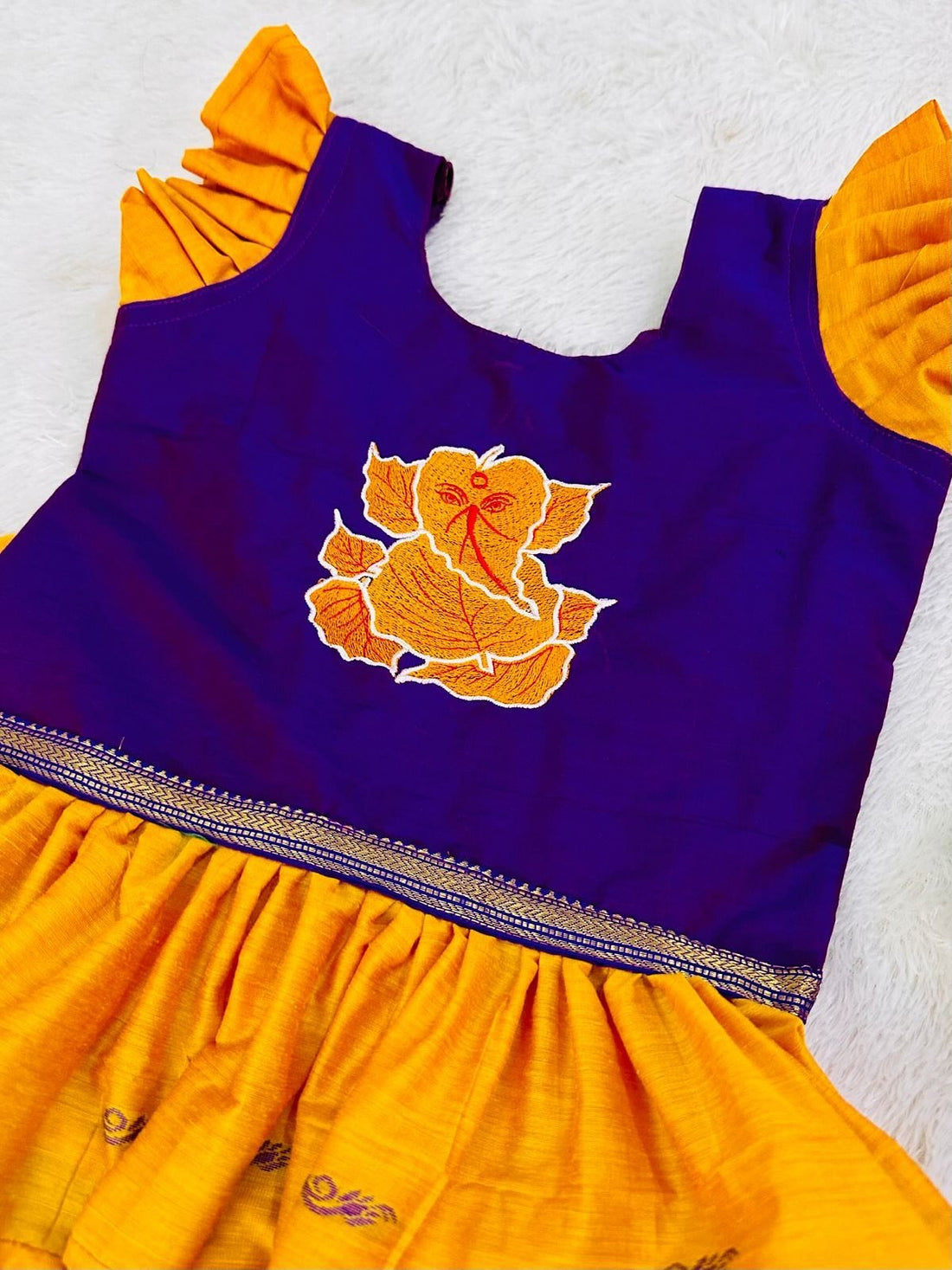 Bappa Kids Paithani Dhoti Set Combo for Raksha Bandhan