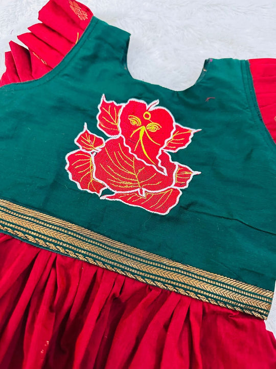 Bappa Kids Paithani Dhoti Set Combo for Raksha Bandhan