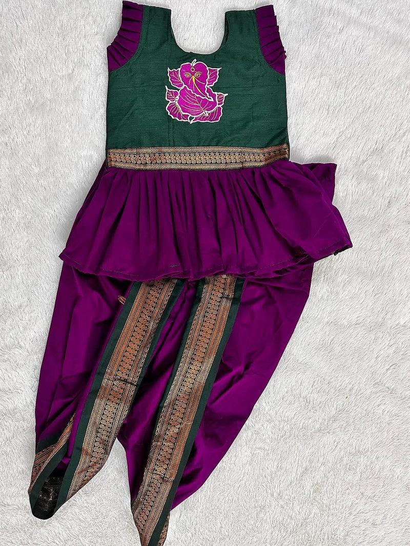 Paithani dress for girls