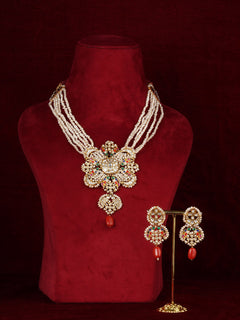 Basra Navratna Pearl Mishr Necklace – MR-S901N