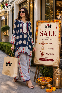 Blue Bazaar A-Line Farshi Set