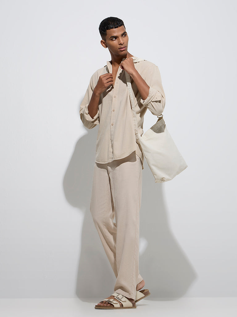 Smart casual sage shirt