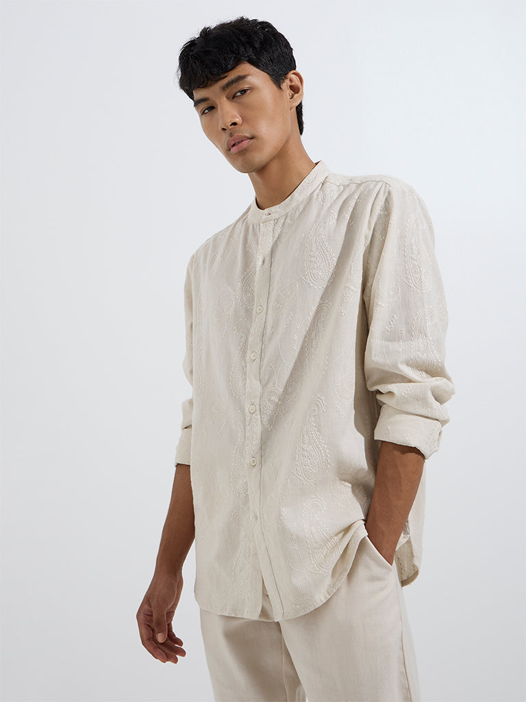 Paisley print shirt for men