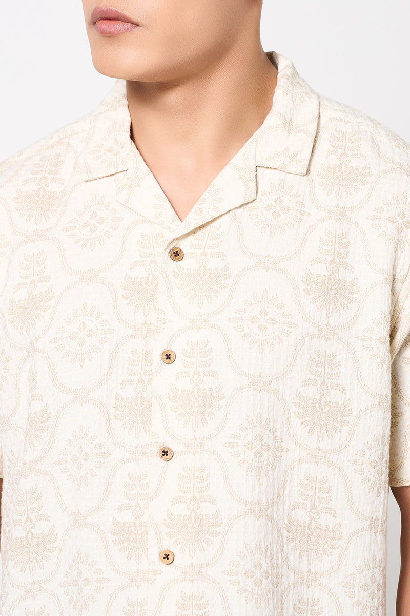 Cotton printed shirt for men