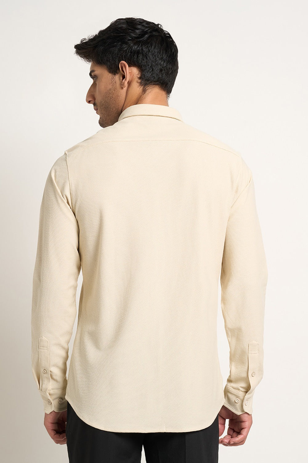 Men’s textured dress shirt