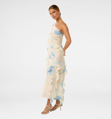 blue floral maxi dress