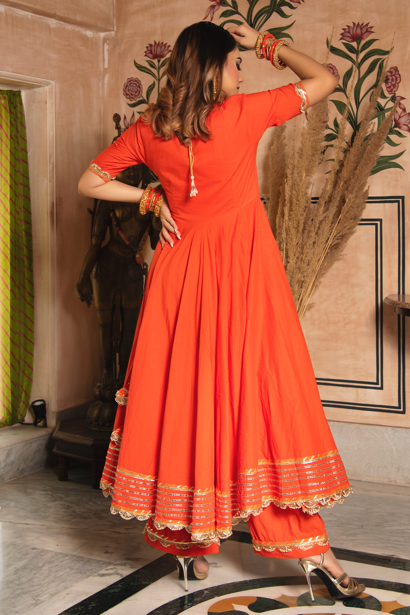 Organza dupatta with lace