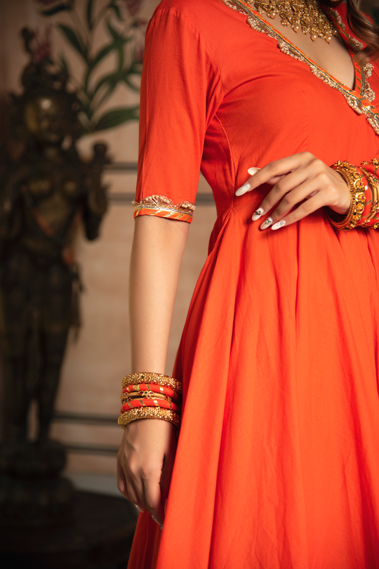 Angrakha style suit