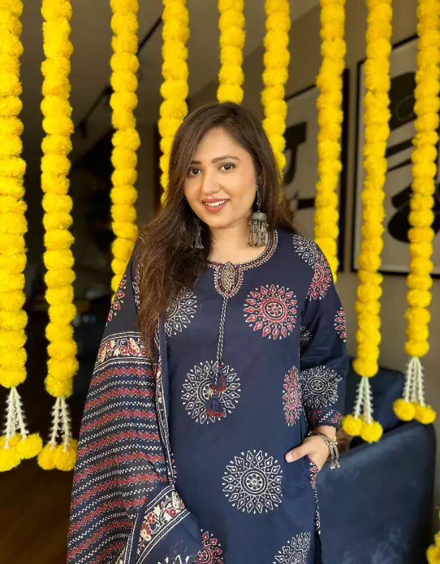 Traditional Indian cotton suit