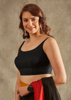 Sleeveless blouse for saree