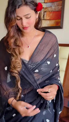 Mulmul cotton saree