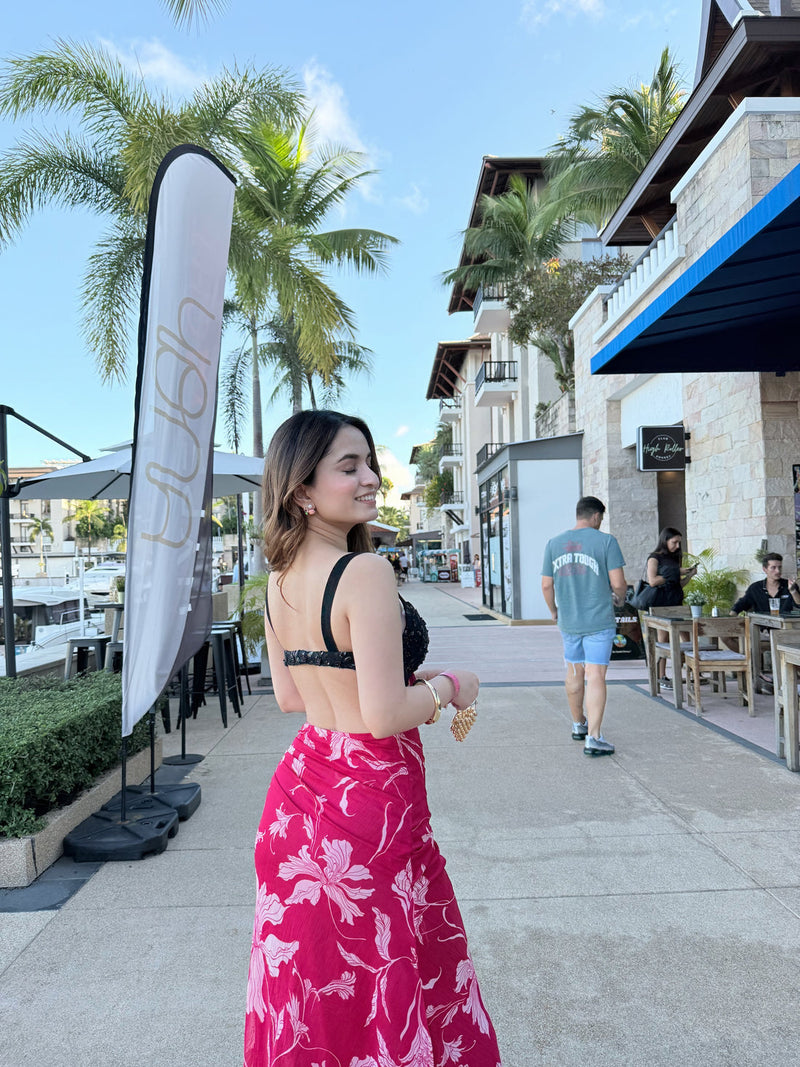 bralette gown for party