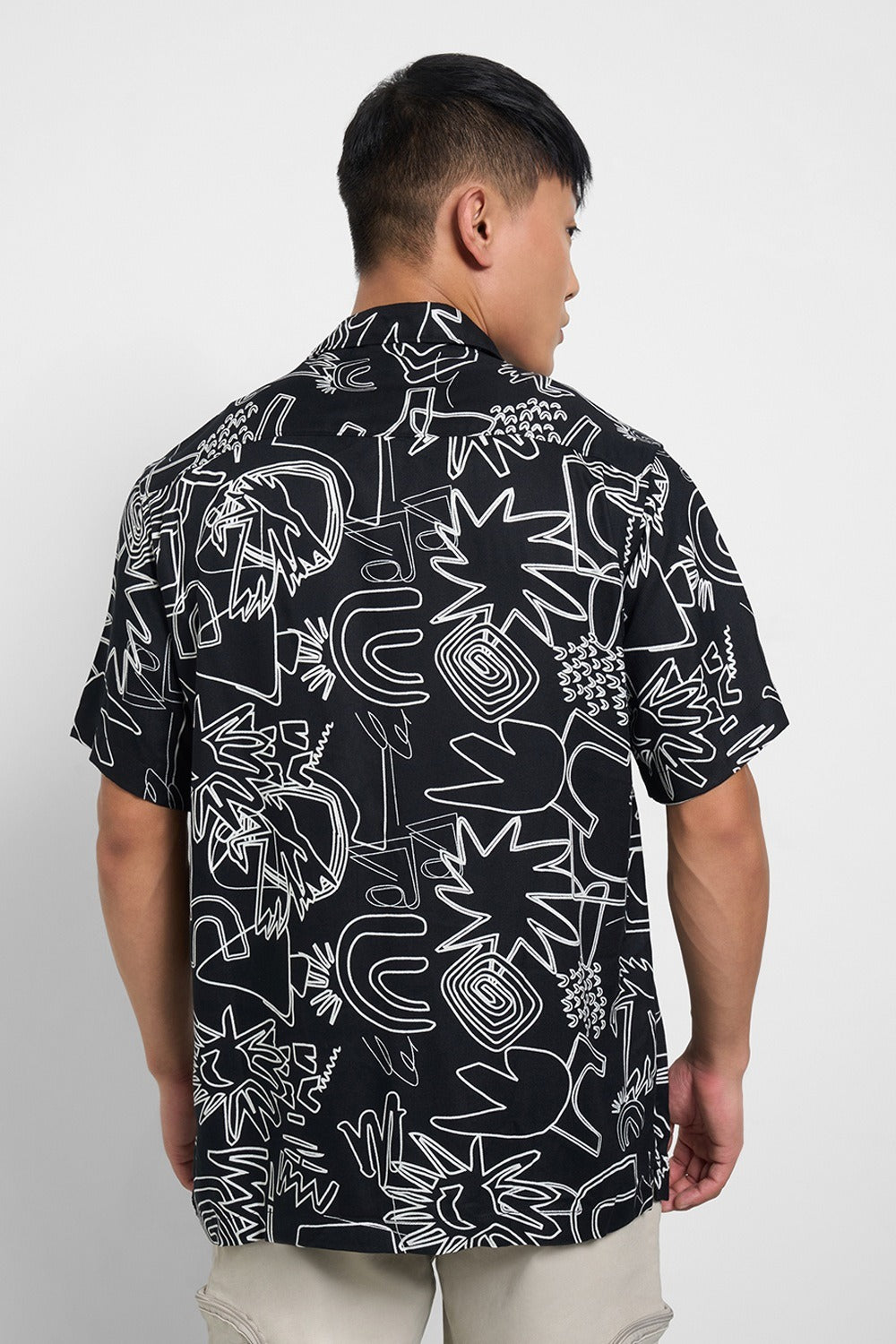 All-over print relaxed shirt