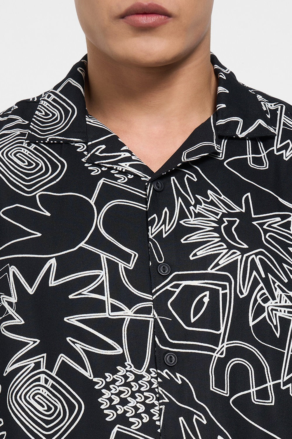 black casual shirt for men