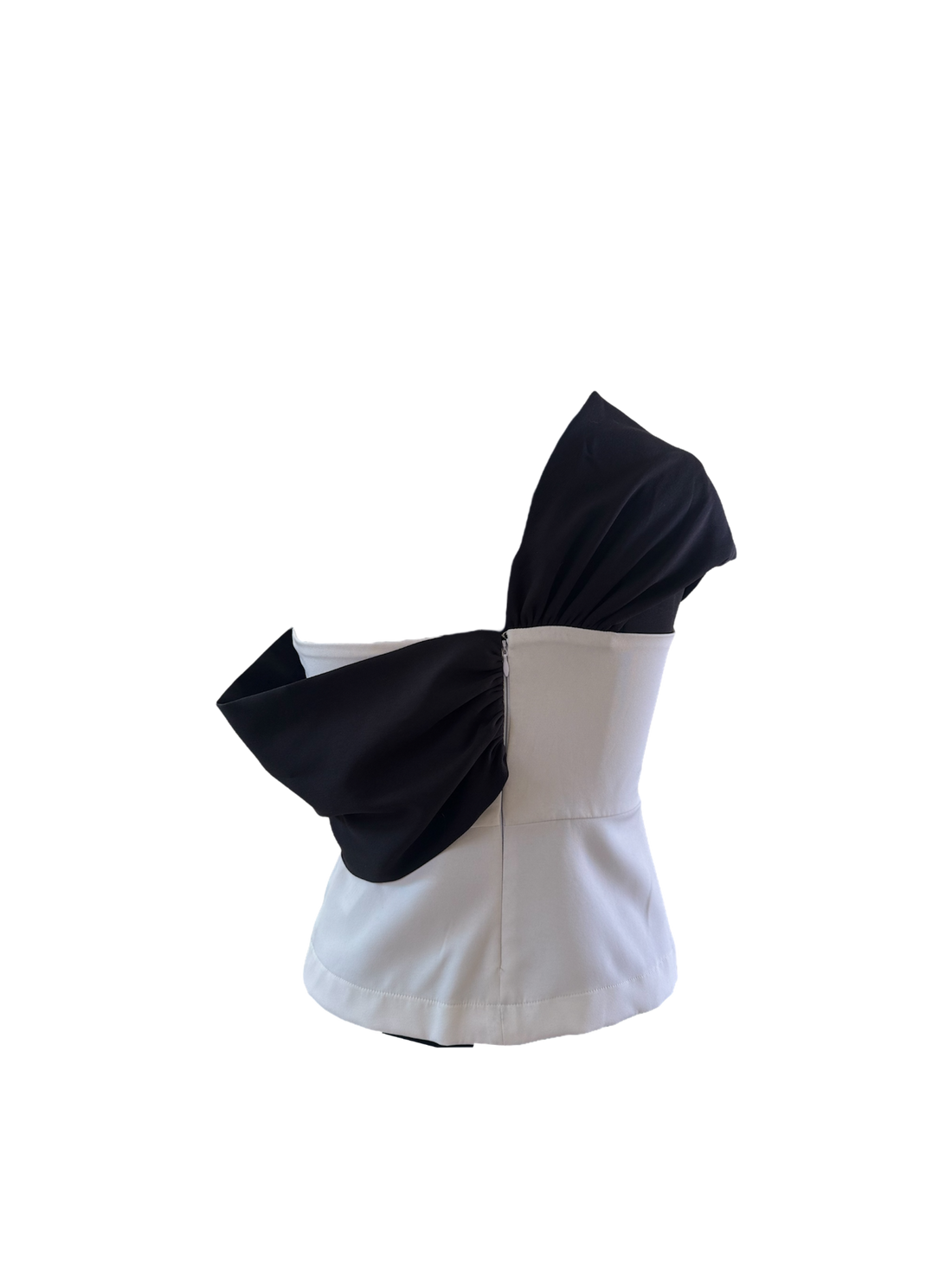 black and white contrast top