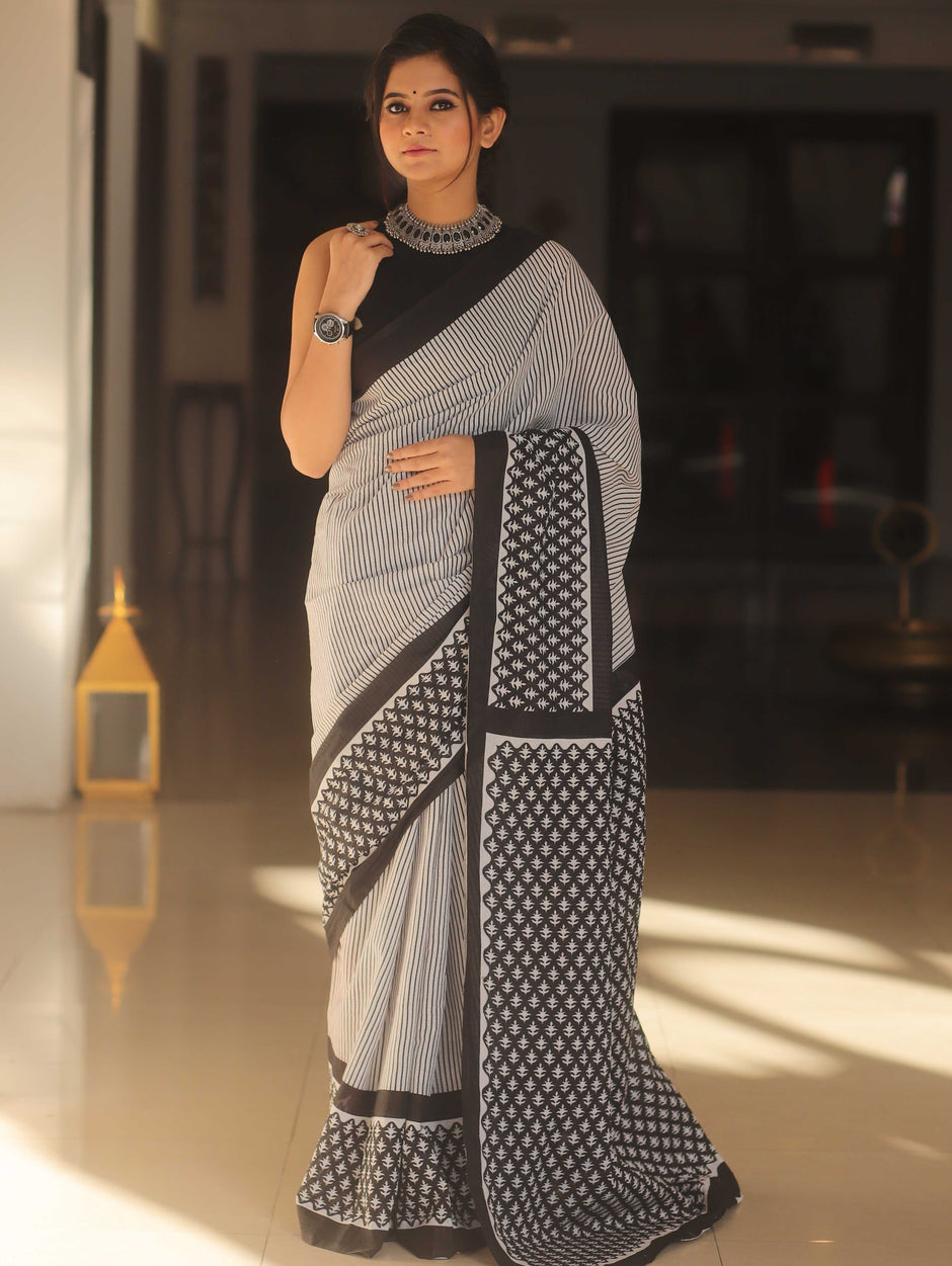 Mul cotton saree