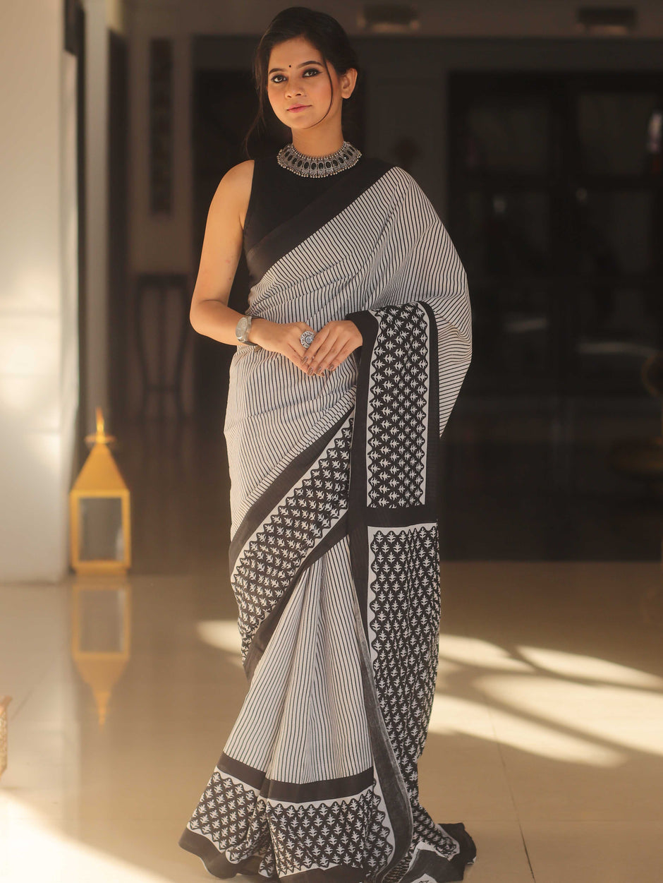 Light cotton saree for daily wear