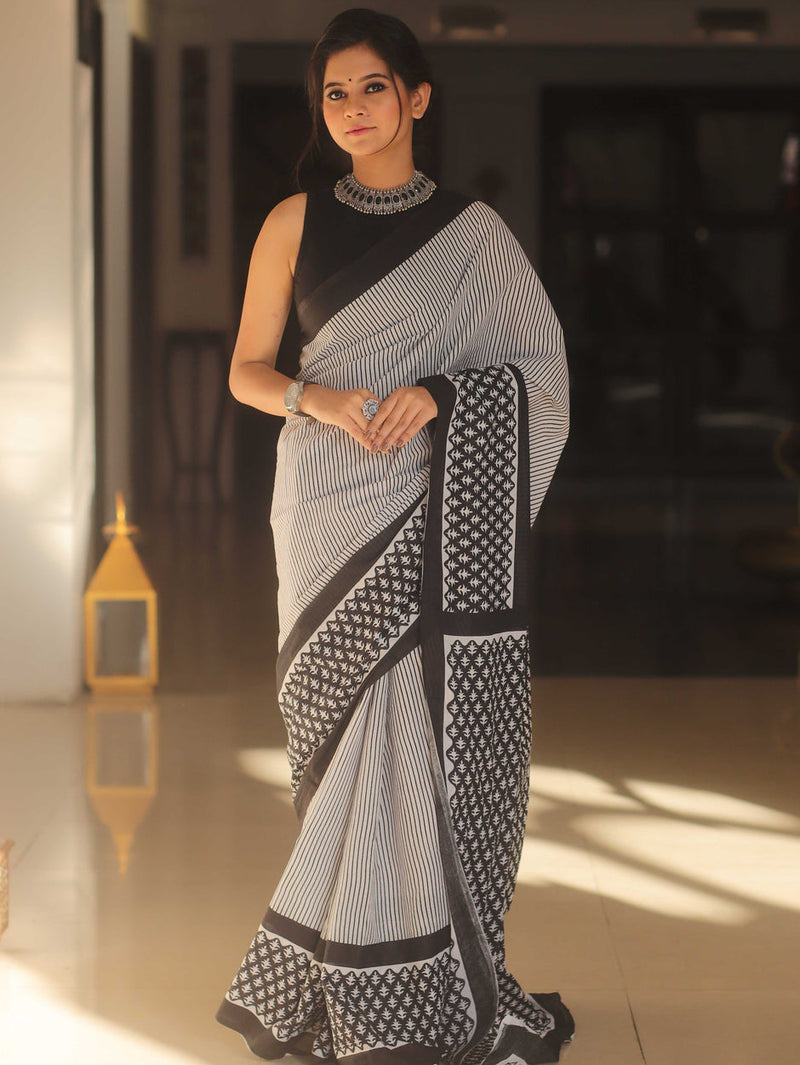 Light cotton saree for daily wear