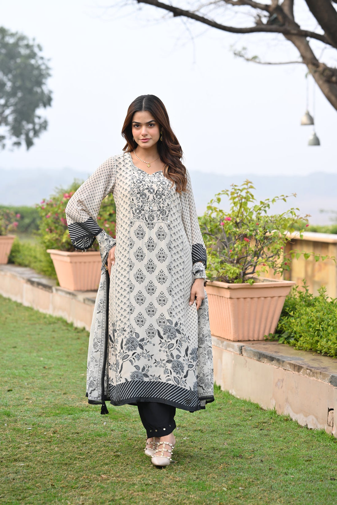 Block print kurta design