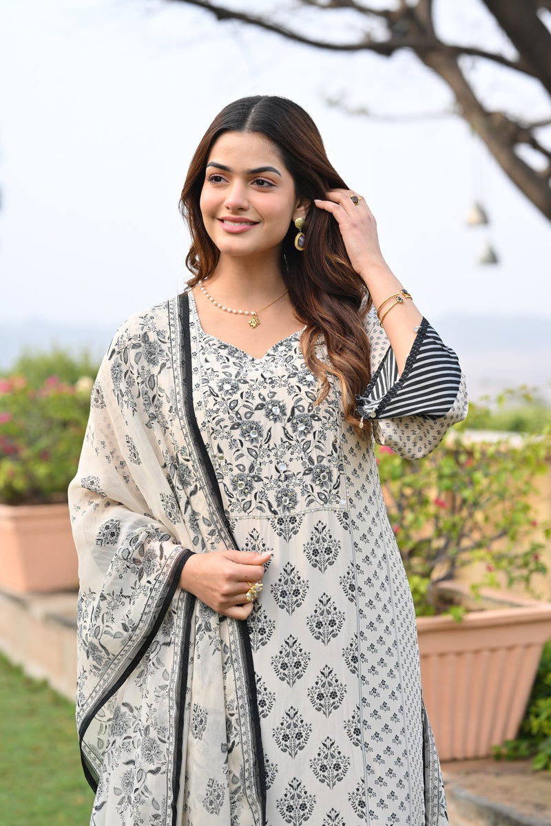 Printed kurta with pants